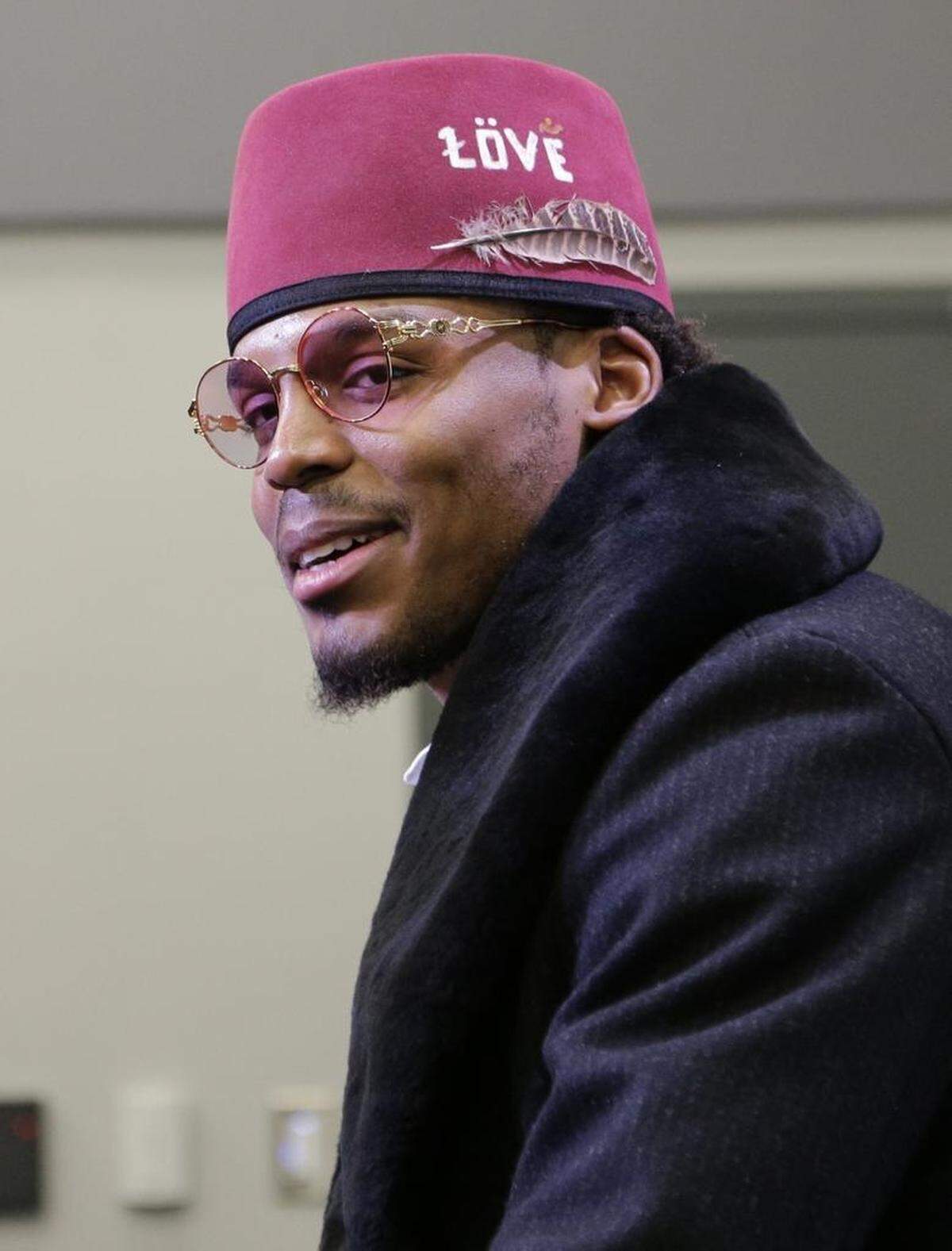Cam Newton said his “brimless hat” was inspired by rapper Andre 3000. Newton’s Carolina Panthers edged Minnesota, 31-24, Sunday.
