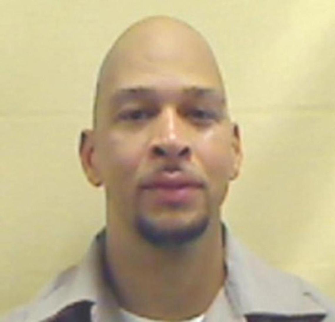 This prison photo shows former Carolina Panthers wide receiver Rae Carruth, who is scheduled to be released Oct. 22, 2018, after serving close to 19 years in connection with the death of Cherica Adams in 1999. Carruth has admitted for the first time that he was at the scene of Adams’ shooting -- and then fled in a panic.