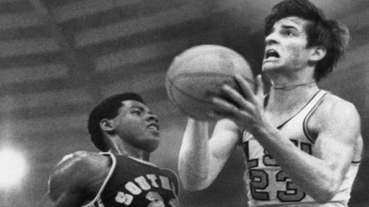 
Pete Maravich, who averaged 44.2 points per game during his college career, shoots for LSU during a 1969 game against Southern California. A few days later, Maravich scored 49 in a win against Clemson that came in Charlotte. 
