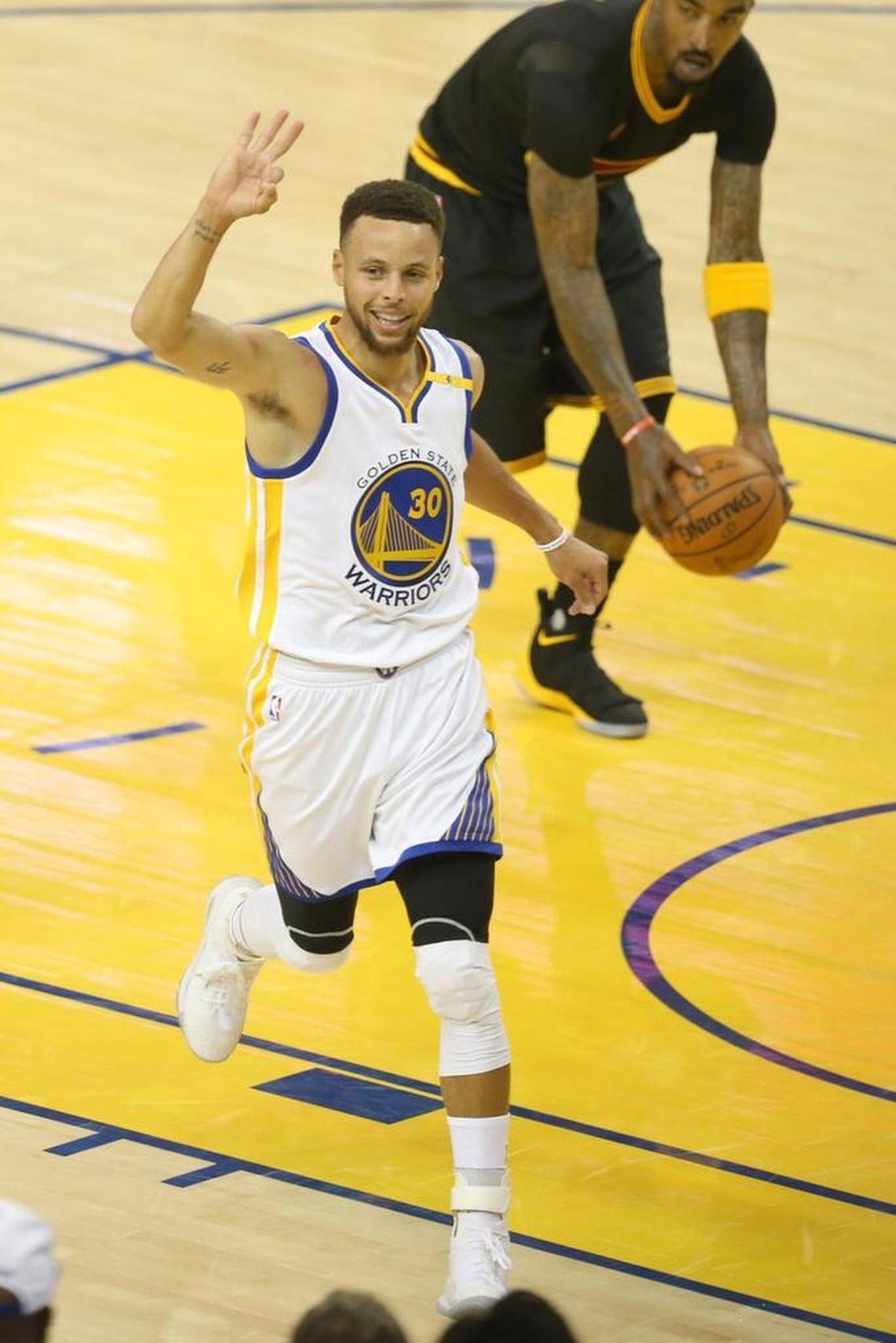 Steph Curry and his Golden State Warriors are now 14-0 in the NBA postseason after another easy win in the NBA Finals Sunday night over Cleveland.
