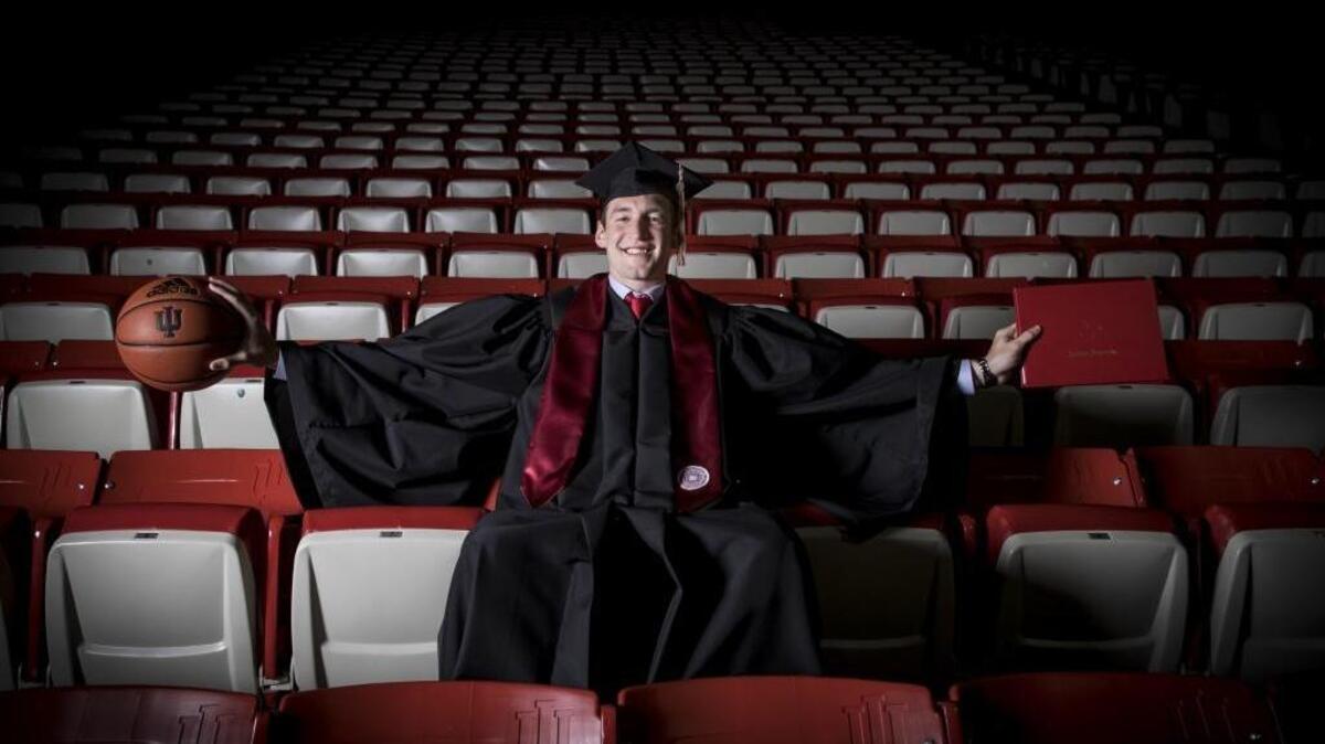 Cody Zeller left Indiana University after only two years for the NBA. But after working online on his degree for the past four years while also playing for the Charlotte Hornets, Zeller graduated Friday with a 3.5 GPA.