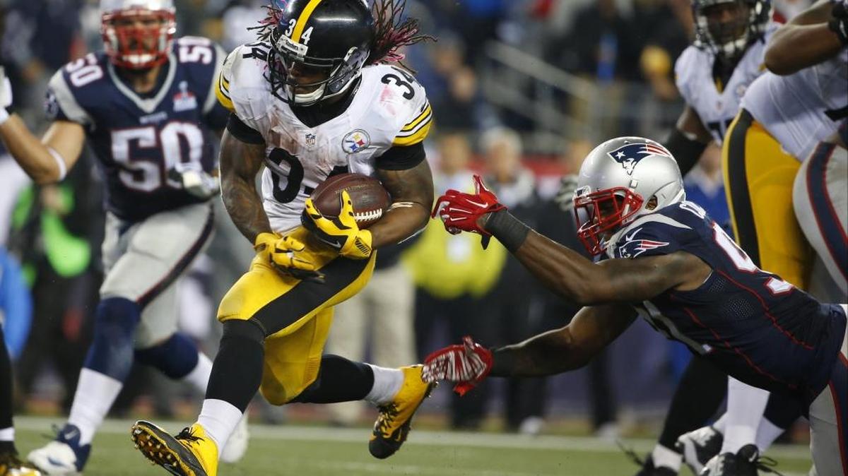 
Former Carolina running back DeAngelo Williams (34) ran for 127 yards for Pittsburgh Thursday night against New England. 

