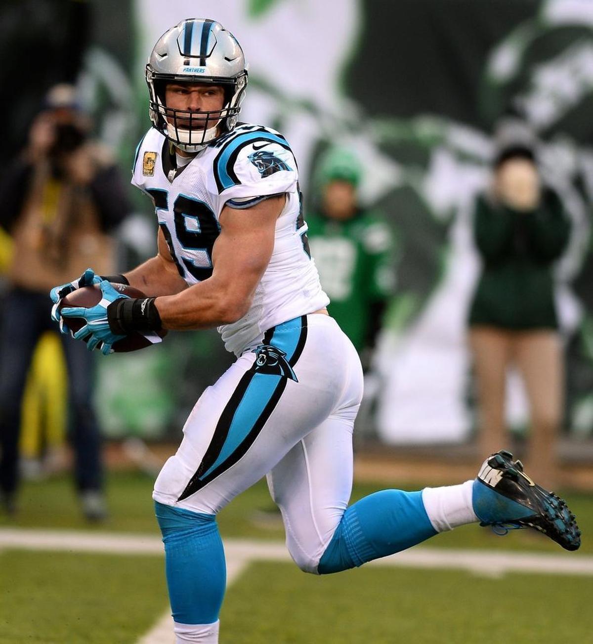 Carolina Panthers linebacker Luke Kuechly scored the team’s only defensive touchdown all season with a 34-yard fumble return against the New York Jets after a Wes Horton sack.
