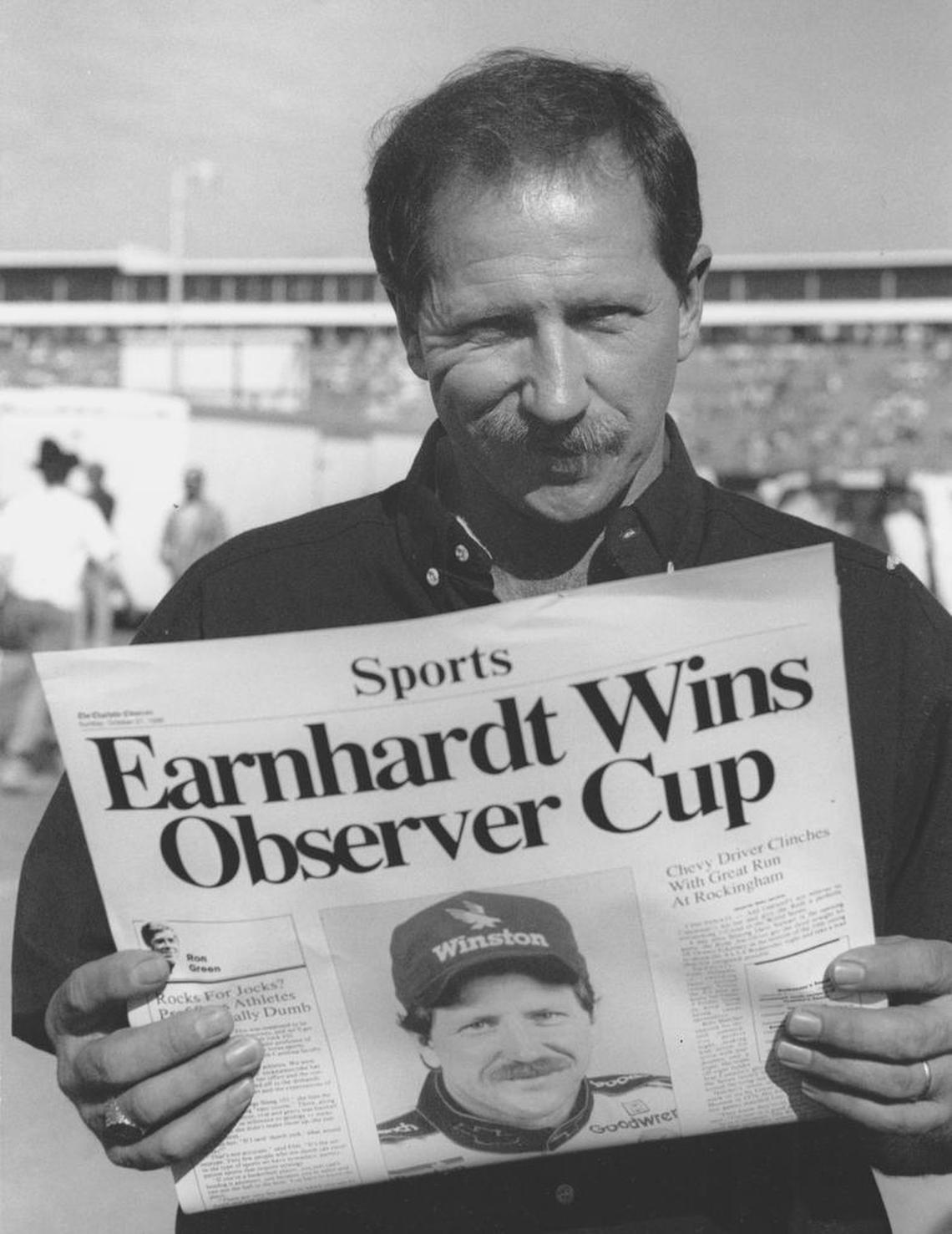 Dale Earnhardt won The Observer Cup in 1990 - a Charlotte Observer award based on how drivers finished at Charlotte, North Wilkesboro, Darlington and Rockingham. The prize included a week-long trip for two to Maui.