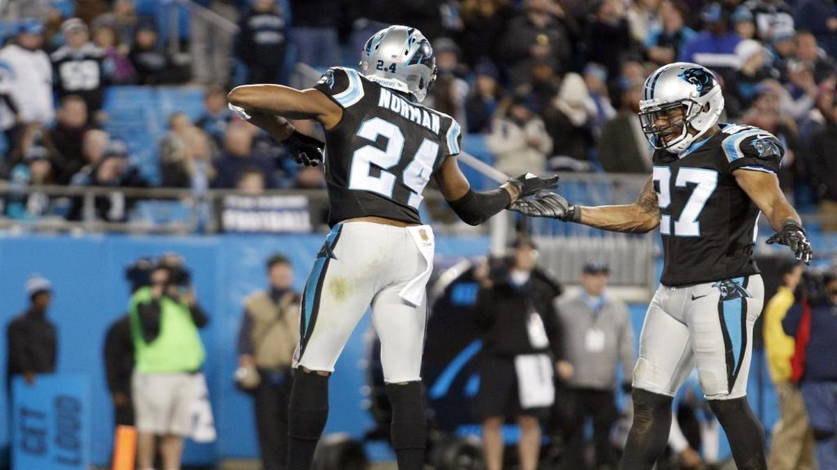 Play the Seattle Seahawks instead of a lesser team in the NFC playoffs? Carolina Panthers cornerback Josh Norman (24) is OK with that.