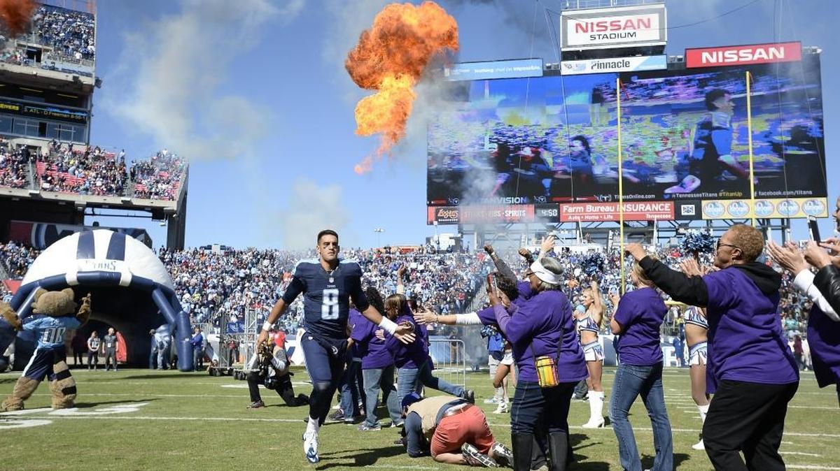 On paper, a game against the Tennessee Titans and quarterback Marcus Mariota (8) looks like an easy win for the Carolina Panthers. But in the NFL, every team is capable of fireworks.