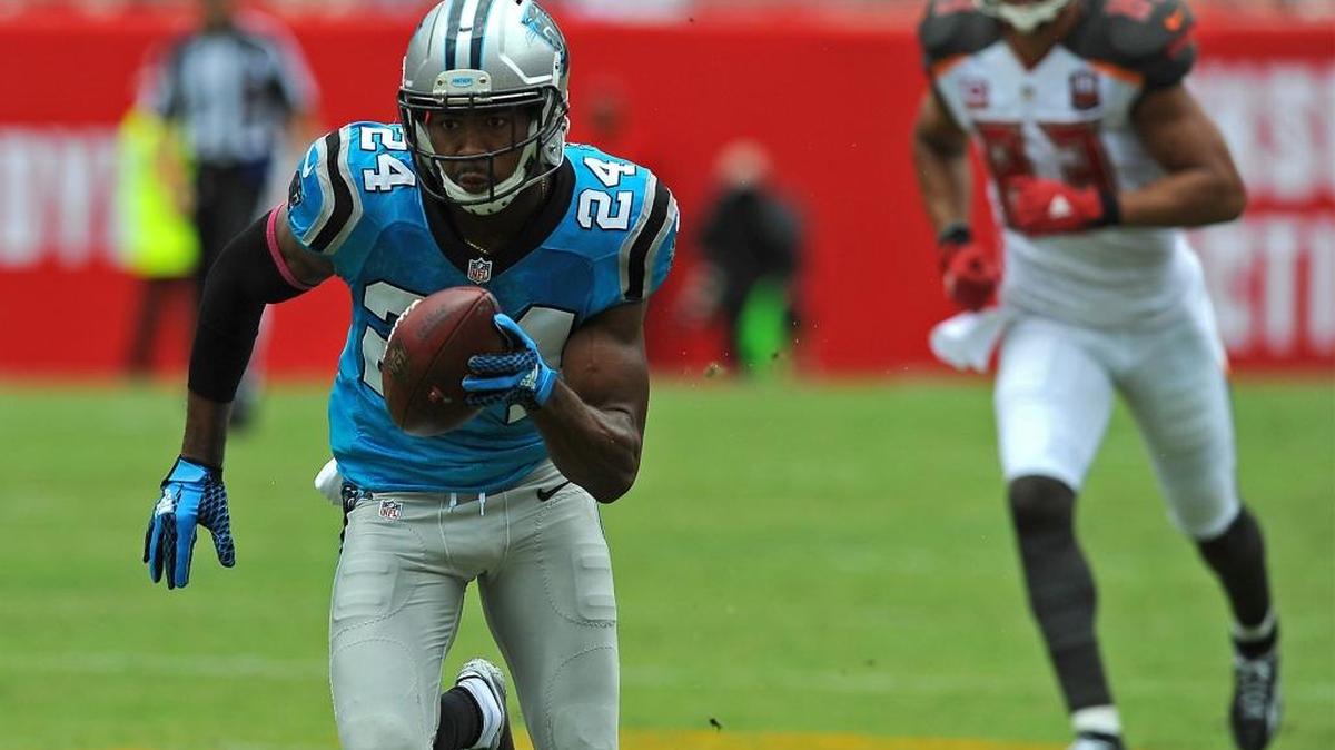 
What would it take for Carolina Panthers cornerback Josh Norman, left, to win NFL Defensive Player of the Year? Probably six more interceptions, minimum.

