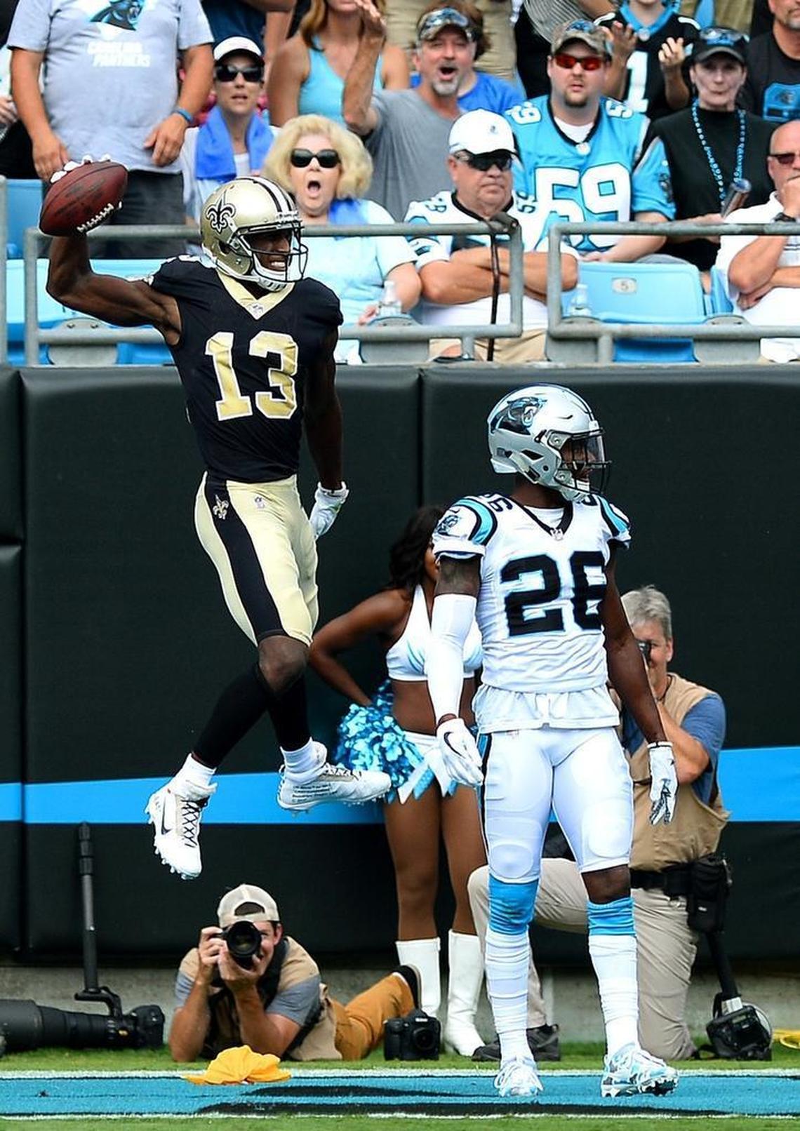 The Panthers traded cornerback Daryl Worley (26) to Philadelphia to get wide receiver Torrey Smith. Worley started 25 games in his two seasons for the Panthers but had an uneven career.