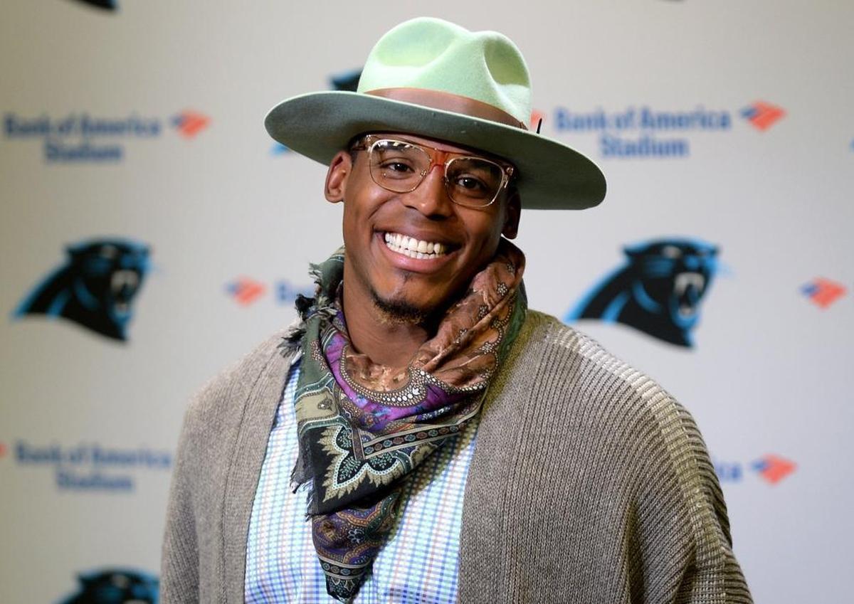 In 2016, Newton smiled through a postgame news conference even though he had sustained a partially torn rotator cuff.