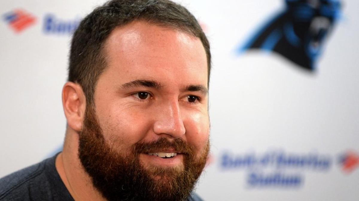 Carolina Panthers center Ryan Kalil serves double duty as the commissioner of the team’s P-I-G indoor toy basketball tournament. Quarterback Cam Newton is not participating in the 32-player bracket this season after a contentious departure from the league, and Kalil said he is taking the tournament public to show Newton that it can survive without him.