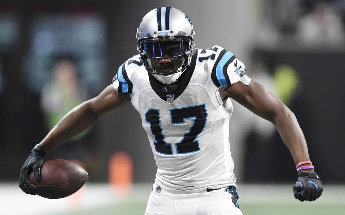 Carolina Panthers wide receiver Devin Funchess (17) led the Panthers in touchdowns with eight in 2017.