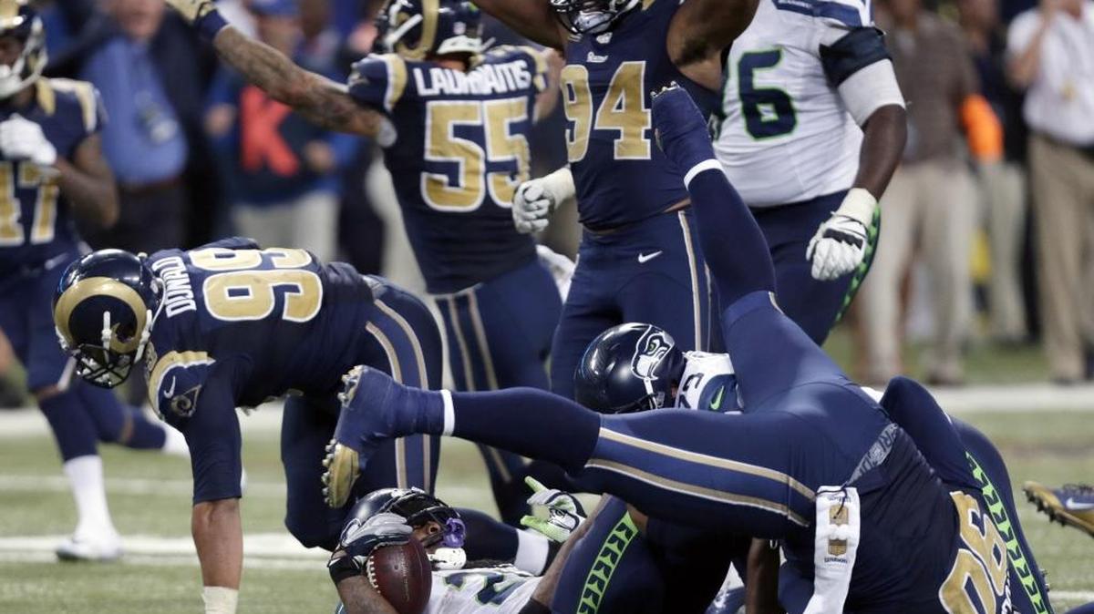 
Following this play on Sept. 13, when Marshawn Lynch was stopped on fourth-and-1 in an overtime loss to St. Louis, Lynch’s mother called for offensive coordinator Darrell Bevell to be fired in a Facebook post. 
