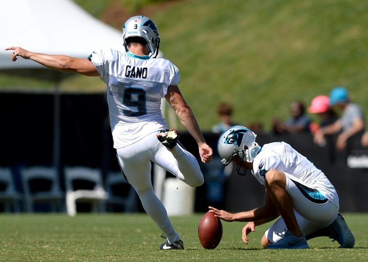 Carolina Panthers kicker Graham Gano led the NFL in touchback percentage this year.