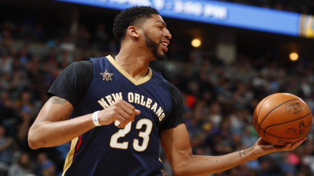 New Orleans Pelicans forward Anthony Davis (23) was one ping pong ball from being in Charlotte.