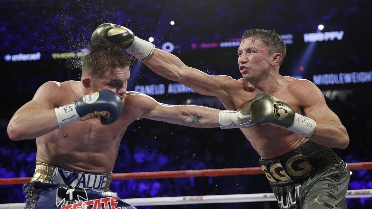 The fight between Gennady Golovkin, right, and Canelo Alvarez (left) for the middleweight title was as good as it gets for a fight that ends in a draw.