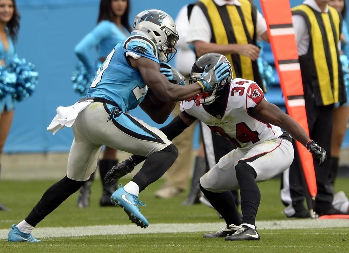 Curtis Samuel, a second-round selection out of Ohio State in 2017, was limited at minicamp. But he’s run a 4.3, and his acceleration immediately moves from first step to fly down the field.