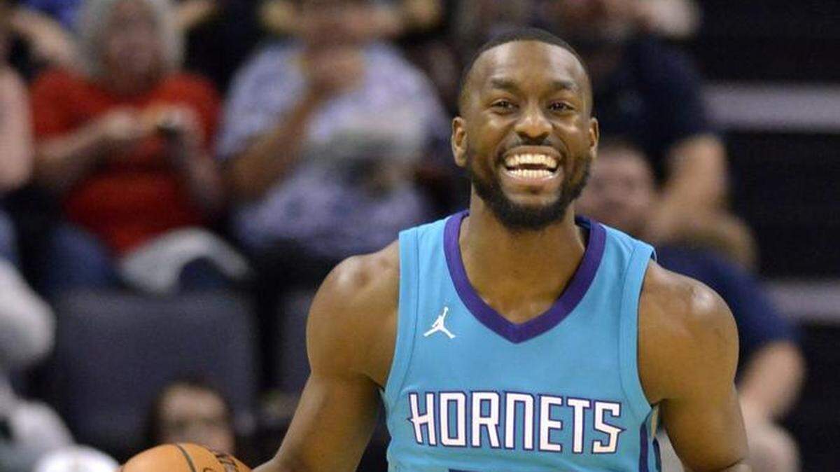 Charlotte Hornets guard Kemba Walker (15) scored 27 points and added six assists in Monday’s win at Memphis. Five Hornets scored in double figures and two scored nine points.