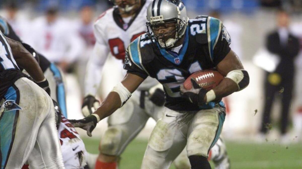 The last time the Panthers used a pick as high as No. 8 on a running back was before their second season, on Tshimanga Biakabutuka.