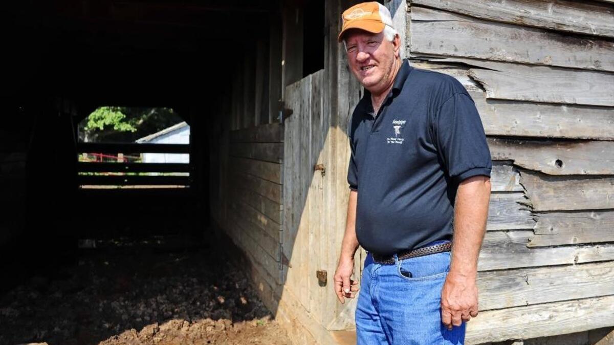This photo of former Clemson football coach Danny Ford was taken at his farm in Pendlelton, S.C., in 2014.