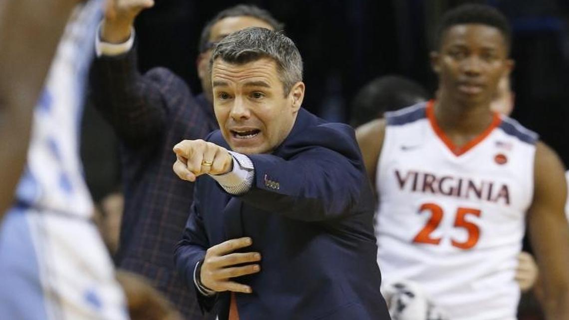 There weren’t many points in Monday night’s UNC-Virginia game in Charlottesville, but when there were some, Virginia head coach Tony Bennett and his team were making them.