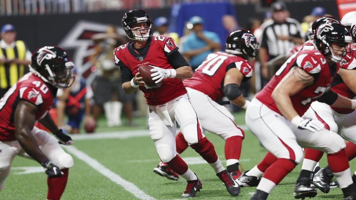 If the Carolina Panthers are to win the NFC South this season, it might require the Atlanta Falcons and quarterback Matt Ryan (2) to take a step back.