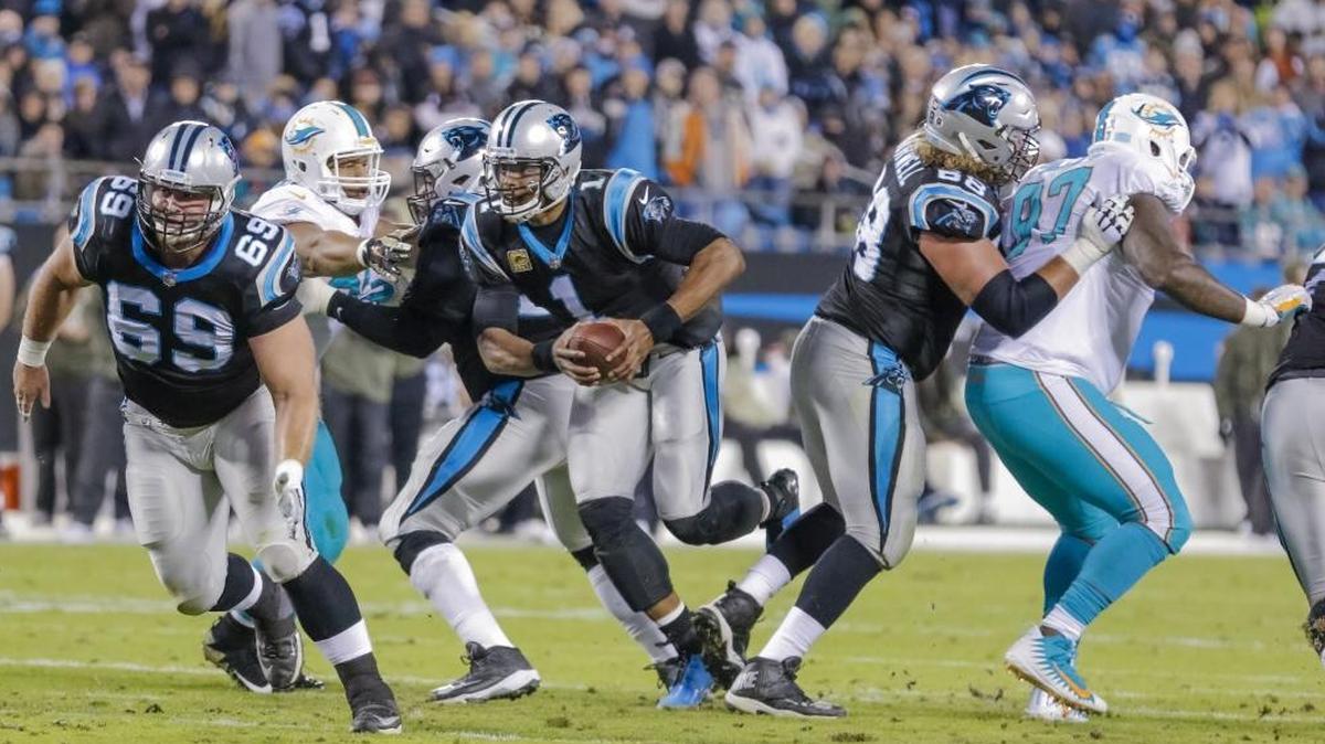 When Carolina Panthers quarterback Cam Newton (1) got loose for a 12-yard run in the first half Monday night, it said something about the team and the season.