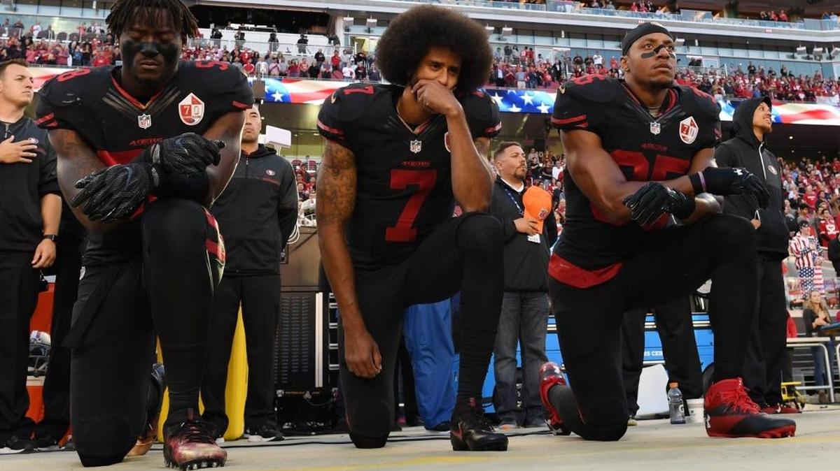 Super-patriots who oppose anthem protests by the likes of San Francisco’s Colin Kaepernick (7) should consider the freedoms those protests represent.