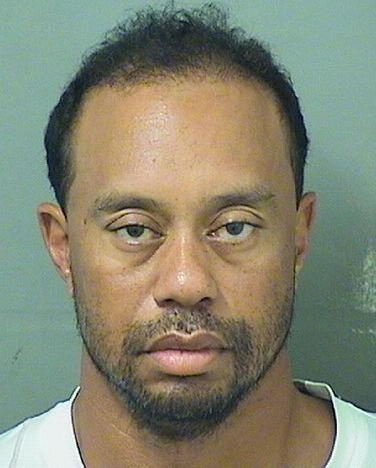 Tiger Woods’ booking photo from Palm Beach County, Fla., in 2017.