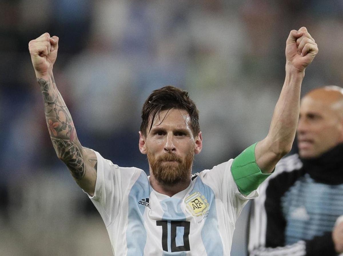 If a sport wasn’t part of my past, it wasn’t part of my present. World Cup soccer is the outlier. Above, Argentina's Lionel Messi celebrates after Tuesday’s 2-1 win over Nigeria in St. Petersburg, Russia.