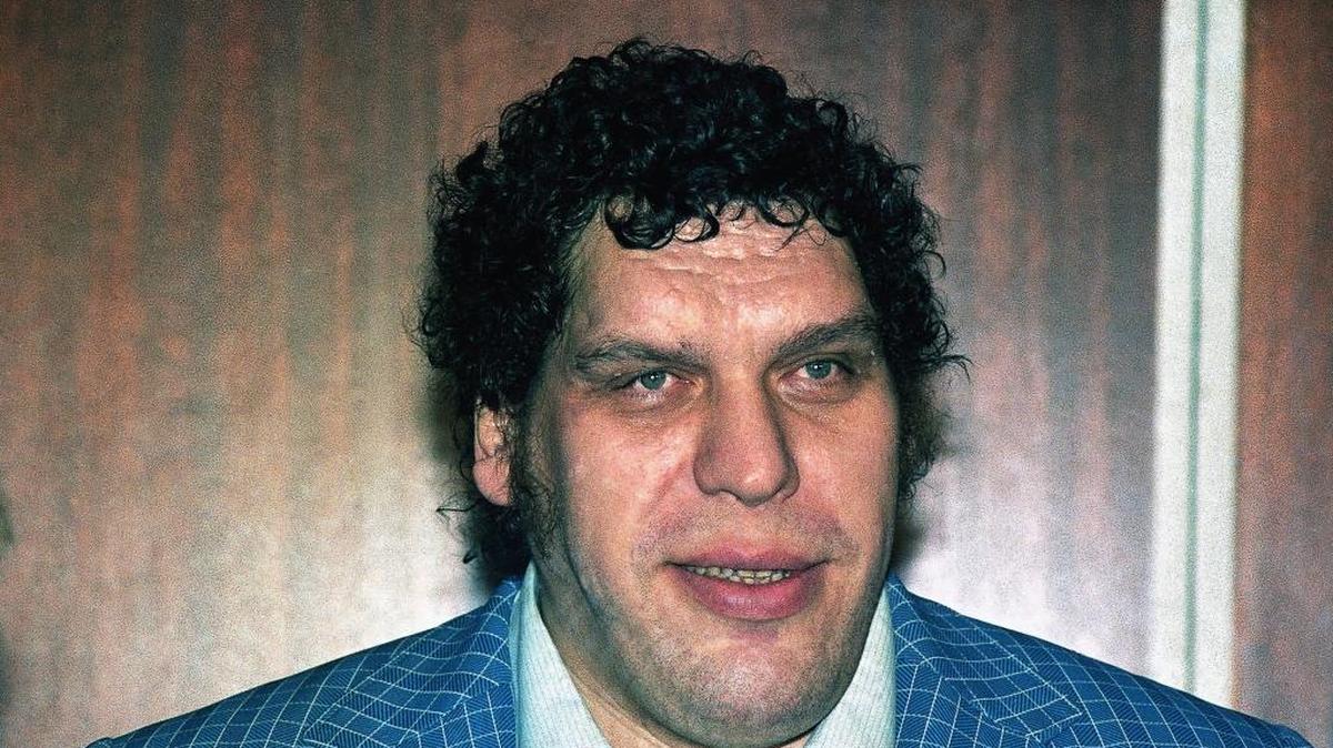 Pro wrestler Andre the Giant.