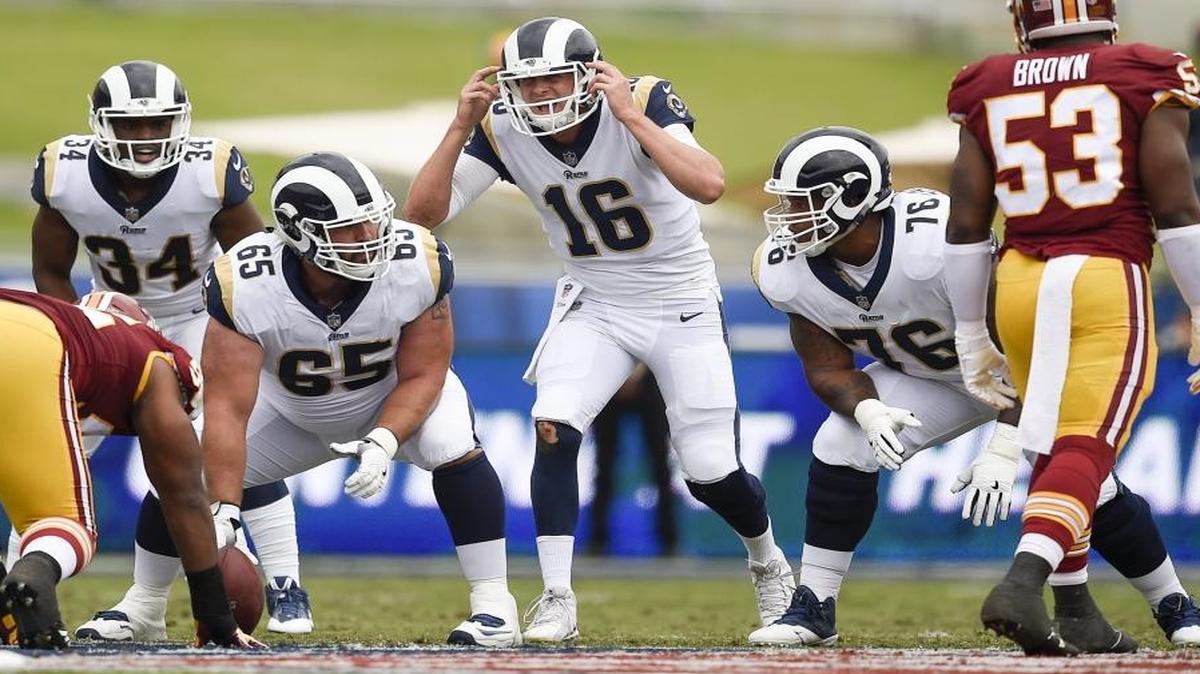 If the Los Angeles Rams and quarterback Jared Goff (16) play an NFL game on Thursday night, does it make a sound?