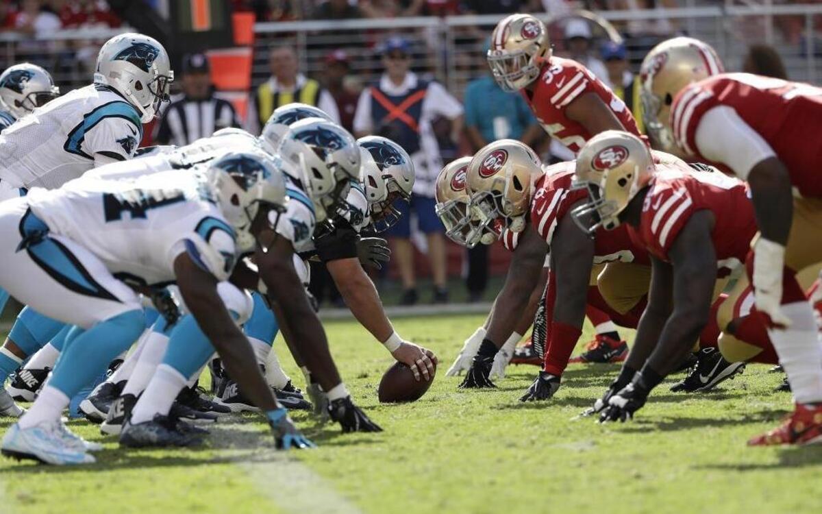 The most impressive group of Carolina Panthers on Sunday against San Francisco might have been the offensive line.