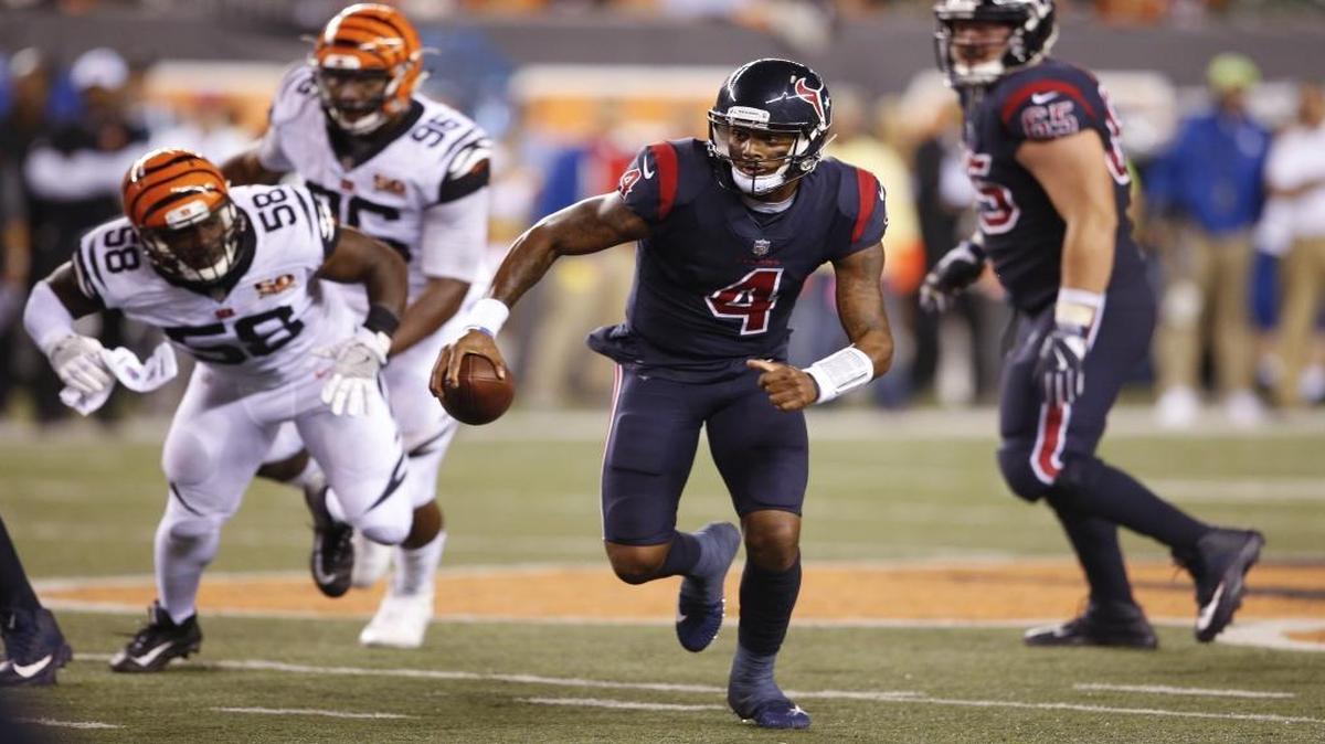 The value of Houston Texans rookie quarterback Deshaun Watson (4) isn’t just in his statistics.