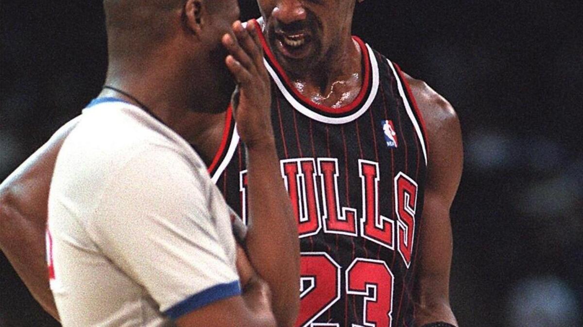 With Michael Jordan cologne: “One whiff, and people begin to give me things. They give me shoes, adulation, calls. I can take two steps, three steps, four steps. Traveling? Not any more.”