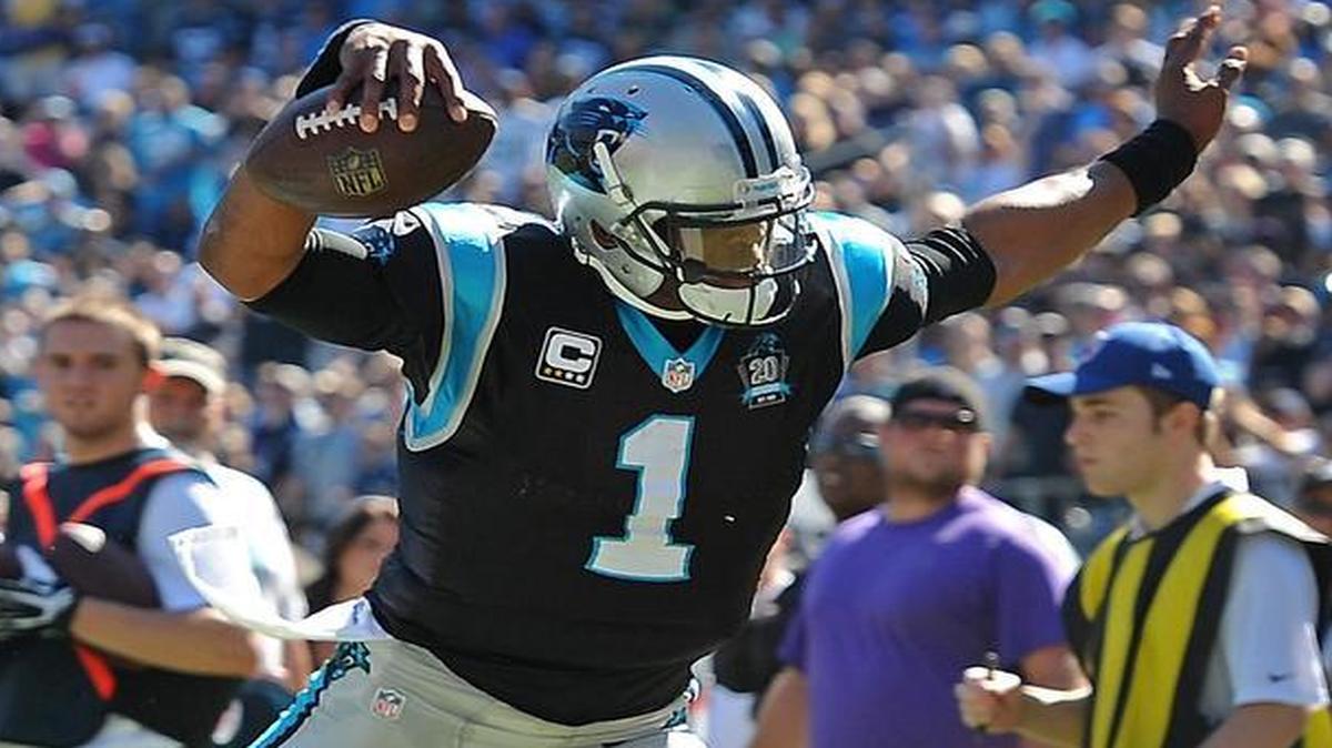 
Carolina Panthers quarterback Cam Newton (1) has, and will, improve as a passer, but his ability to run is what sets him apart.
