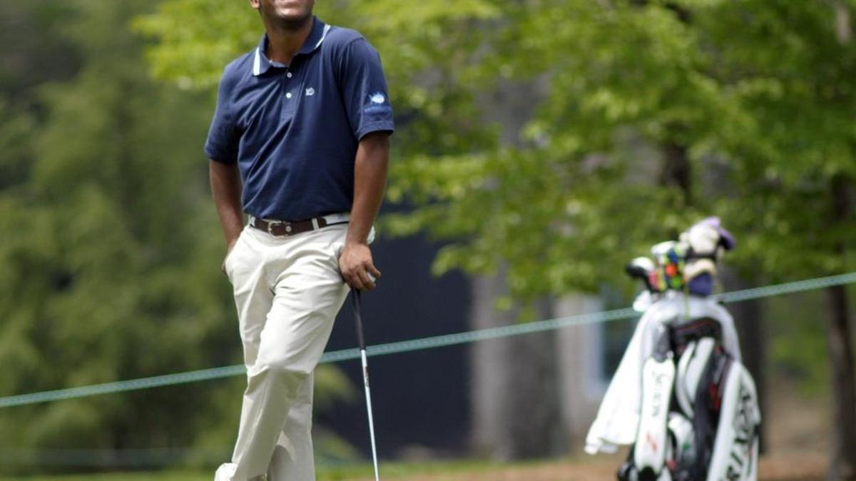 
Things are looking up for Gastonia's Harold Varner III, who has secured playing status next season on the PGA Tour. He will join Tiger Woods as the only African-Americans on the tour.
