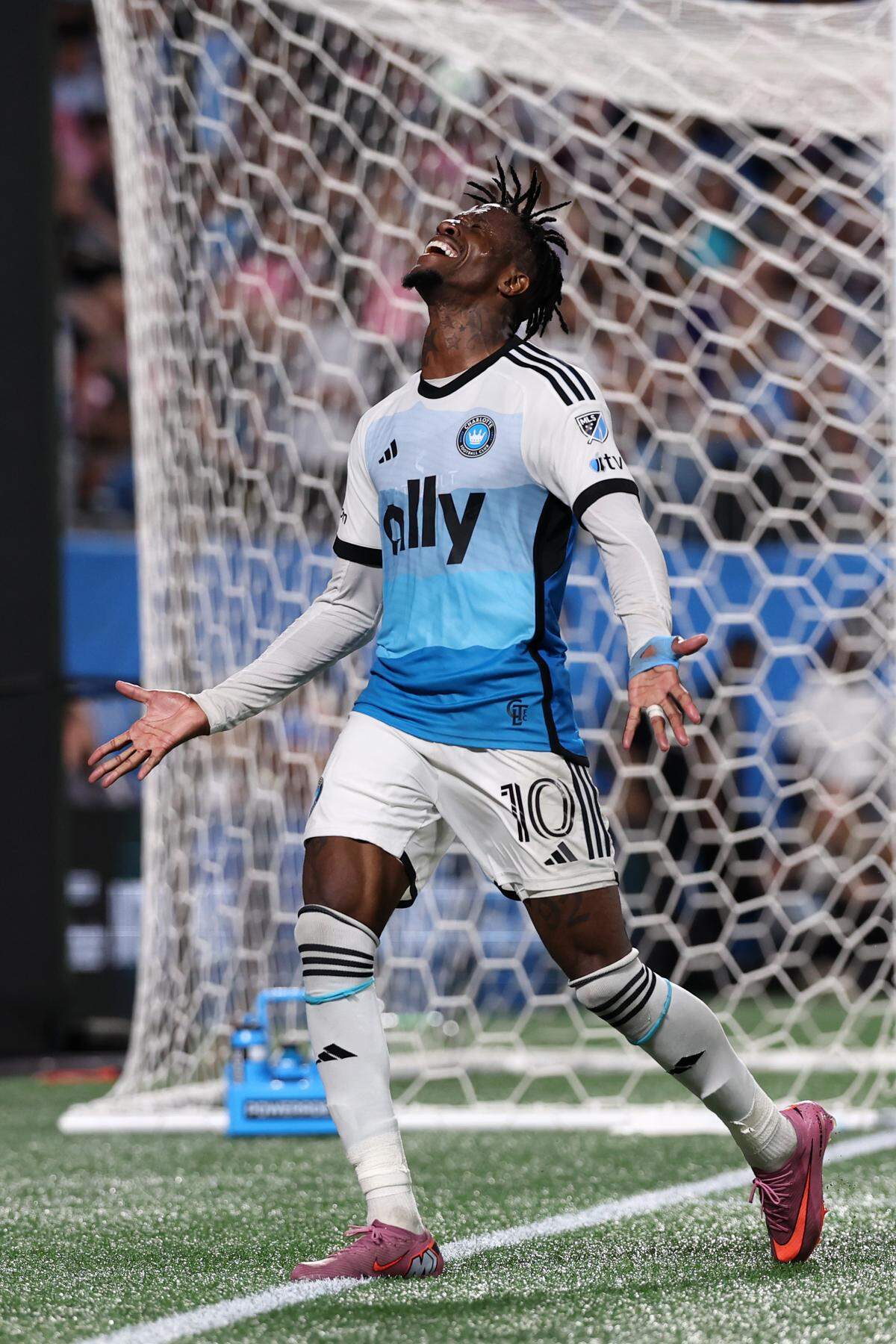 Charlotte FC’s Wilfried Zaha during a Sept. 13, 2025, match against Inter Miami CF in Charlotte.
