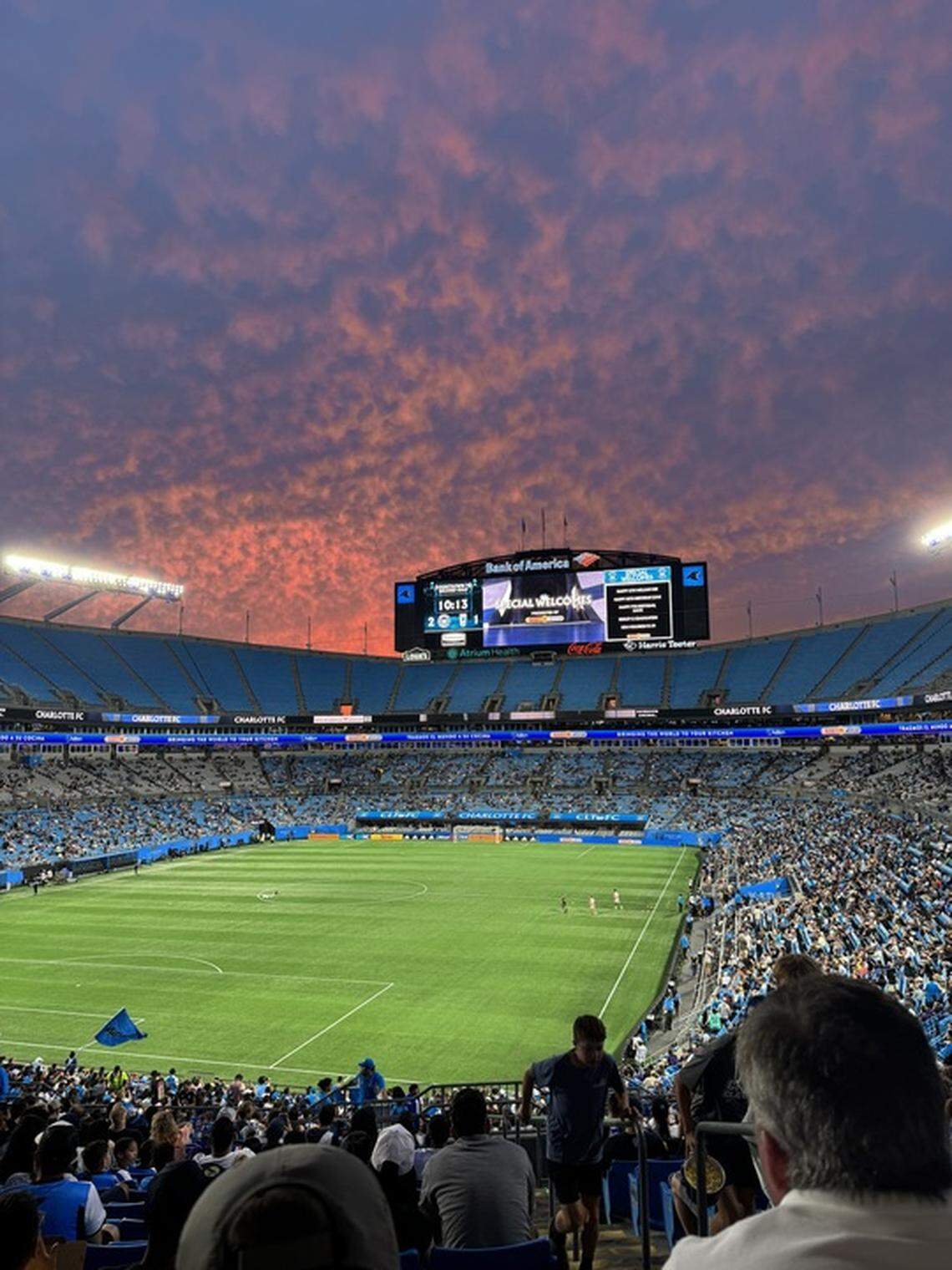 The view from a recent Charlotte FC game I went to.