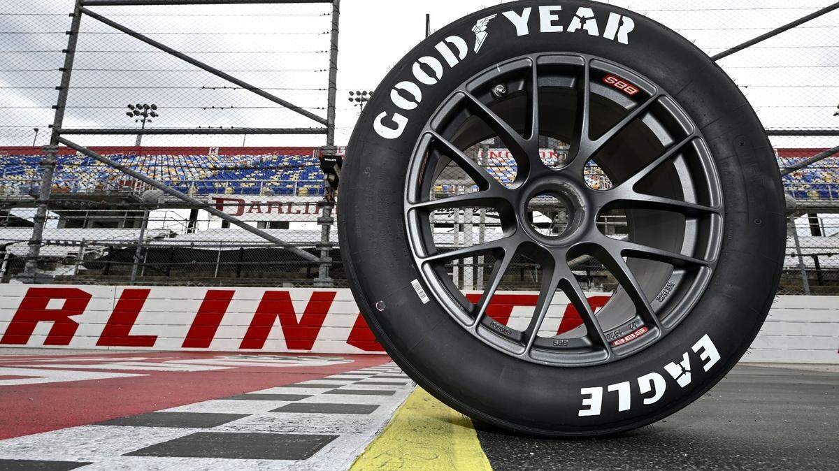 Here’s a photo of the vintage tire design used in NASCAR’s Throwback Cup Series race at Darlington on May 8, 2022. Goodyear, NASCAR have announced its continued partnership.