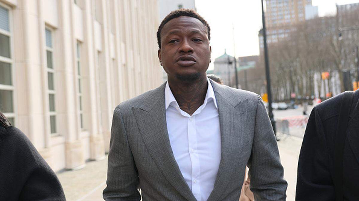 Miami Heat guard Terry Rozier arrives for an arraignment hearing at U.S. District Court for the Eastern District of New York on Dec. 8, 2025 in New York City. Rozier is accused of participating in a betting scheme that used insider NBA information. Rozier was one of 34 people, that includes Portland Trail Blazers coach Chauncey Billups, former Kentucky football player De’Niro Laster, and former player Damon Jones, who were charged in separate cases of alleged defrauding poker players in games linked to New York mafia families, as well as fraudulent betting on NBA games.