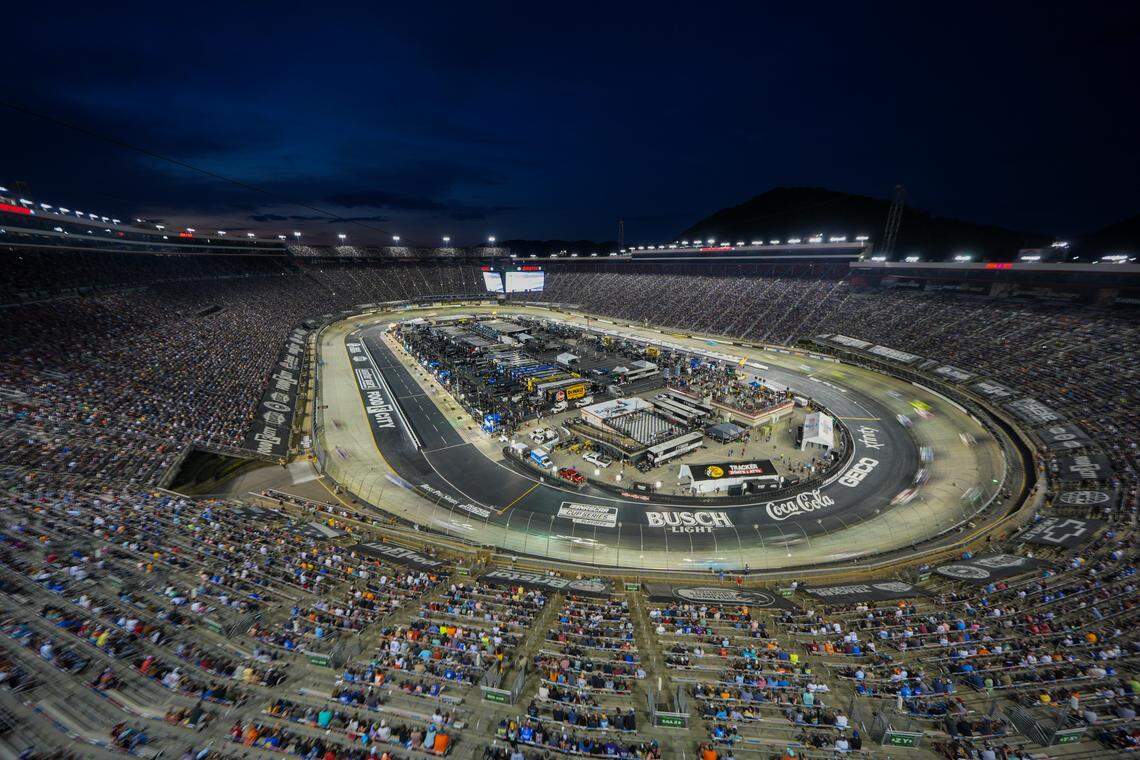General scene during the Bass Pro Shops Night Race on Sept. 21, 2024, at Bristol Motor Speedway.